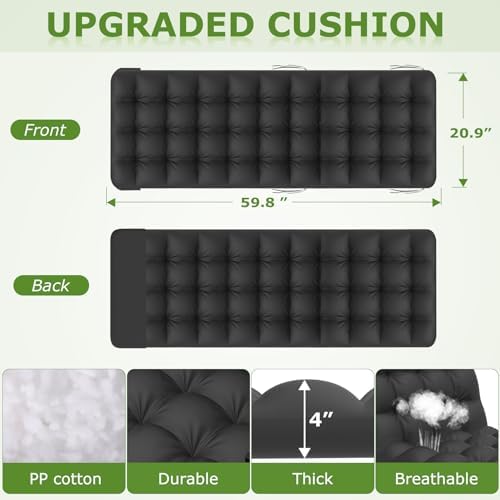 Suteck Relaxing Zero Gravity Chair - Black | Removable Cushion | Upgraded Lock  Cup Holder  Reclining  Folding