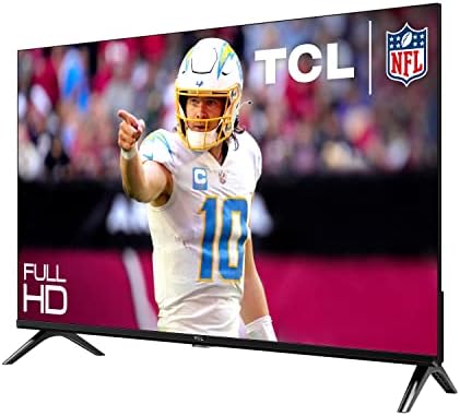 TCL 32-Inch Class S3 1080p LED Smart TV with Google TV (32S350G 2023 Model) Google Assistant Built-in with Voice Remote Compatible with Alexa Streaming FHD Television Black