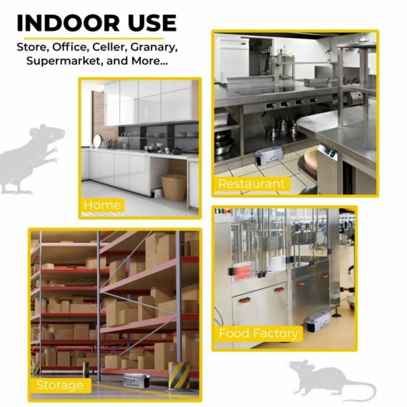 Teal Elite Electric Mouse Trap, Silver, Indoor Rodent Zapper with LED Alert, Modern Style, Model RZ100-B