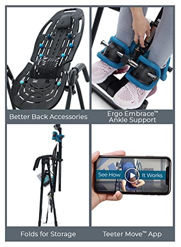 Teeter Inversion Table for Back Pain, FDA-Registered, UL Safety-Certified