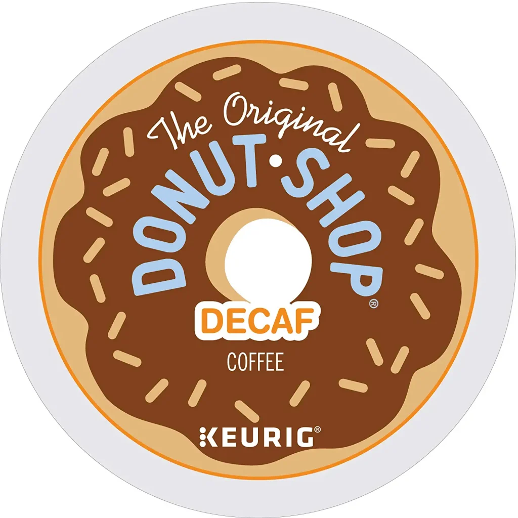 The Original Donut Shop Decaf Medium Roast K-Cup Pods, 96 Count - Compatible with Keurig, Kosher Certified, Recyclable