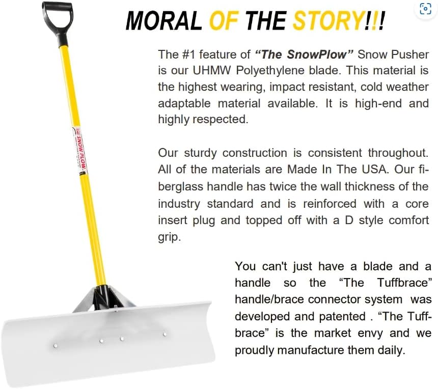 The Snowplow "the Original Snow Pusher" 30" Wide Model 50530