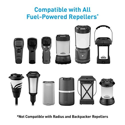 Thermacell Mosquito Repellent Refills  48-Hour Pack; Contains 12 Repellent Mats  4 Fuel Cartridges; Compatible with Any Fuel-Powered Thermacell Product; No Spray  Scent  Mess