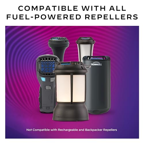 Thermacell Mosquito Repellent Refills  48-Hour Pack; Contains 12 Repellent Mats  4 Fuel Cartridges; Compatible with Any Fuel-Powered Thermacell Product; No Spray  Scent  Mess