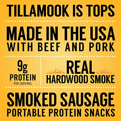 Tillamook Country Smoker Real Hardwood Smoked Sausages Teriyaki 15.2 Ounce Tall Jar 20 Count