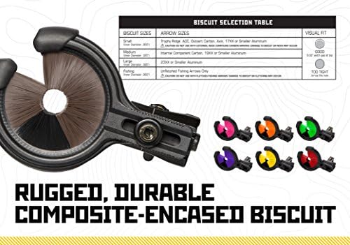 Trophy Ridge Kill Shot Whisker Biscuit Archery Arrow Rest  Ambidextrous  Brown  Medium