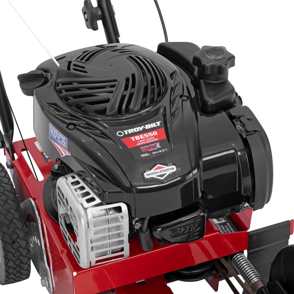 Troy-Bilt TBE550 Driveway Edger, 140cc Briggs & Stratton Engine, 9″ Triple-Edge Blade, 3 Bevel Positions
