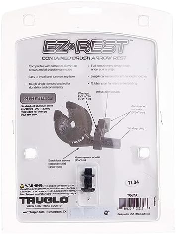 TRUGLO EZ-Rest Full Containment Brush Arrow Rest EZ-Rest Full Containment Brush Arrow Rest