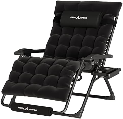 UDPATIO Reclining Chair for Camping - Black | 33 In | 500LB | Patio  Outdoor