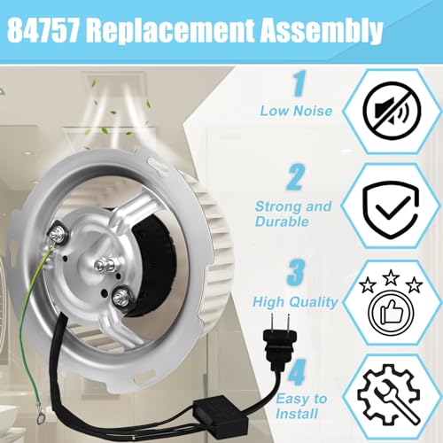 Upgraded 8832NA Blower Motor Compatible with Nutone 84757 JA2B099N Bathroom Fan Motor Replace 8832NA "A" Unit ONLY JA2B099  86652G  86652  8662  JA2C028G  99080520  8832  8832SA  8832N & 8833