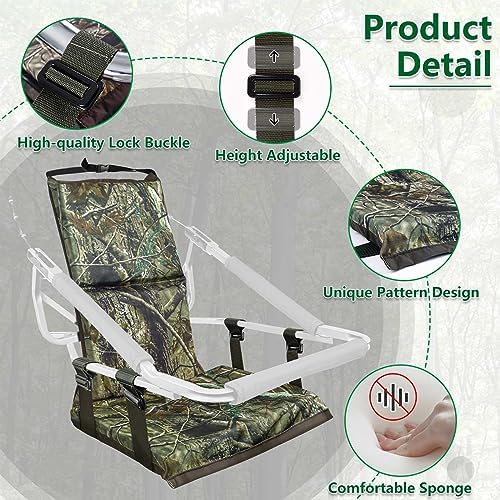 UQM Tree Stand Seat Replacement  Adjustable Treestand Seats for Hunting  Comfortable Hunting Tree Seat Fits Climber Deer Tree Stands