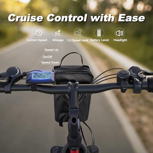 VARUN Electric Bike - Foldable Ebikes for Adults Peak 750W Motor?Folding Electric Bikes with 48V Removable Battery? Up to 20+ MPH & 50 Mile Range  21-Speed Gears & Dual Hydraulic Suspension