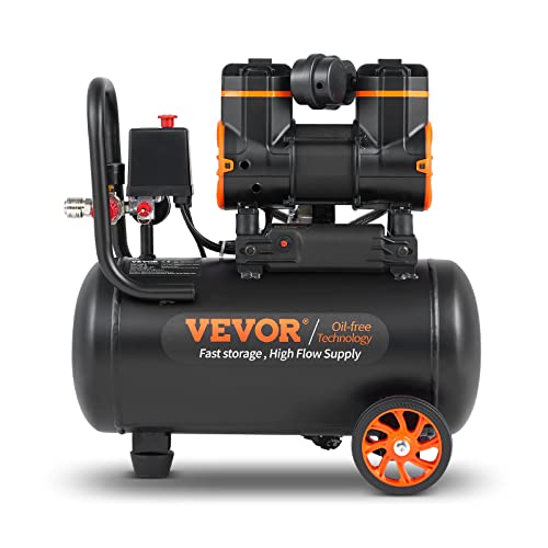 VEVOR 6.3 Gallon Air Compressor, 70 dB Ultra Quiet Compressor for Auto Repair