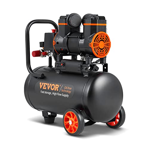 VEVOR 6.3 Gallon Air Compressor, 70 dB Ultra Quiet Compressor for Auto Repair