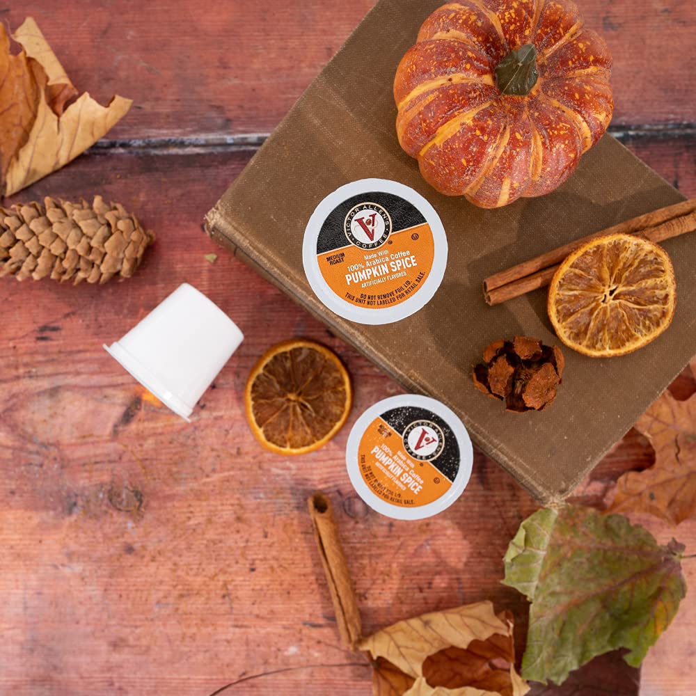 Victor Allen Coffee Pods, Autumn Variety Pack, 96 Count, Compatible with Keurig 2.0 Brewers