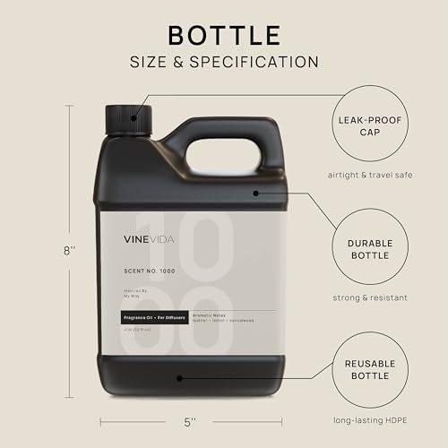 VINEVIDA [32 Fl Oz] Scent ? 1000 Inspired by My Way Fragrance Oil for Cold Air Diffuser – Hotel Collection Diffuser Oil – Essential Oils for Diffuser Oil Refill & Air Freshener Room Spray