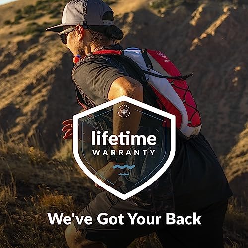 Water Buffalo Hydration Backpack - Lightweight Hydration Pack with 2L Water Bladder - Water Backpack for Hiking  Running  Biking  and Raves - Road Runner 12L Hydropack Backpack