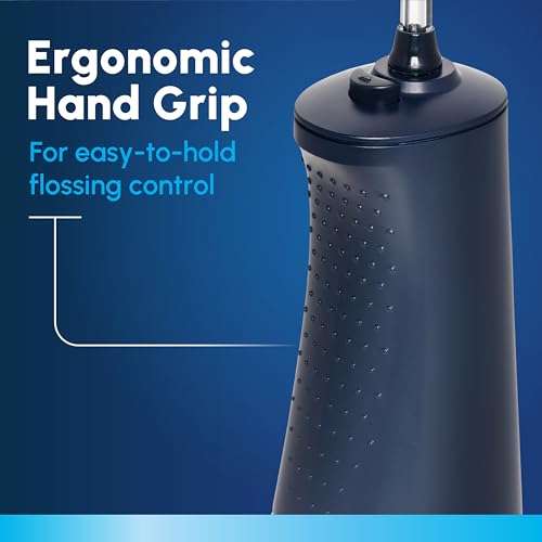 Waterpik Cordless Pulse Rechargeable Portable Water Flosser for Teeth Gums Braces Care and Travel with 2 Flossing Tips Waterproof ADA Accepted WF-20 Blue Packaging May Vary