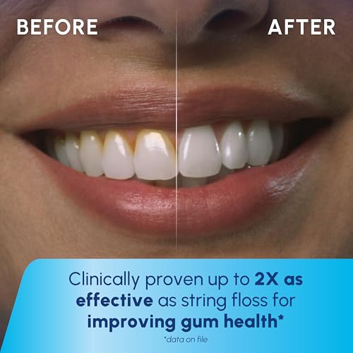 Waterpik Cordless Pulse Rechargeable Portable Water Flosser for Teeth Gums Braces Care and Travel with 2 Flossing Tips Waterproof ADA Accepted WF-20 Blue Packaging May Vary