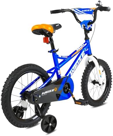WEIZE Kids Bike 16 20 Inch Children Bicycle for Boys Girls Ages 4-12 Years Old  Rider Height 38-60 Inch  Coaster Brake  Multiple Color Options