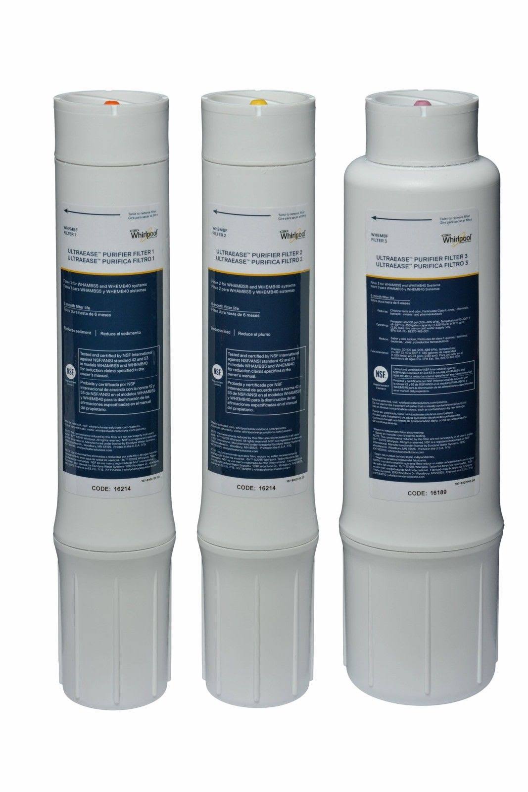 Whirlpool WHEMBF Water Purifier Replacement Filters