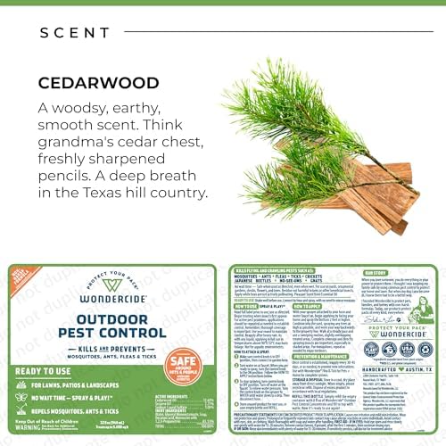 Wondercide - EcoTreat Ready-to-Use Outdoor Pest Control Spray with Natural Essential Oils - Mosquito  Ant  Insect Repellent  Treatment  and Killer - Plant-Based - Safe for Pets   Kids - 32 oz