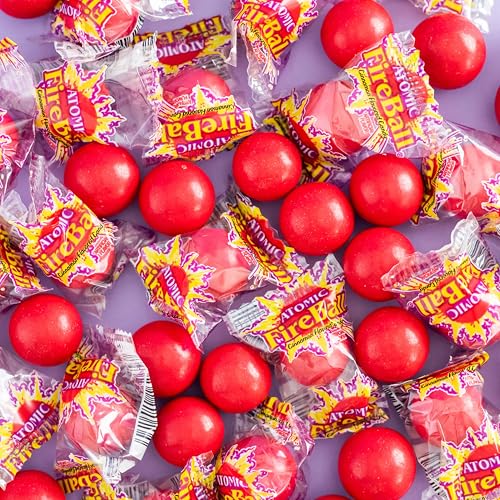 Wonka Atomic Fireball Jawbreakers   Cinnamon Flavor Individually Wrapped Candy  (240 Count)