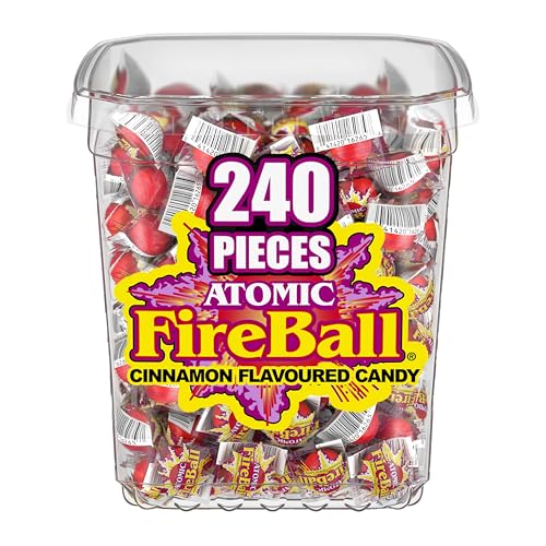 Wonka Atomic Fireball Jawbreakers   Cinnamon Flavor Individually Wrapped Candy  (240 Count)