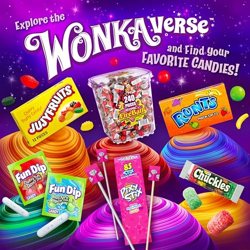 Wonka Atomic Fireball Jawbreakers   Cinnamon Flavor Individually Wrapped Candy  (240 Count)