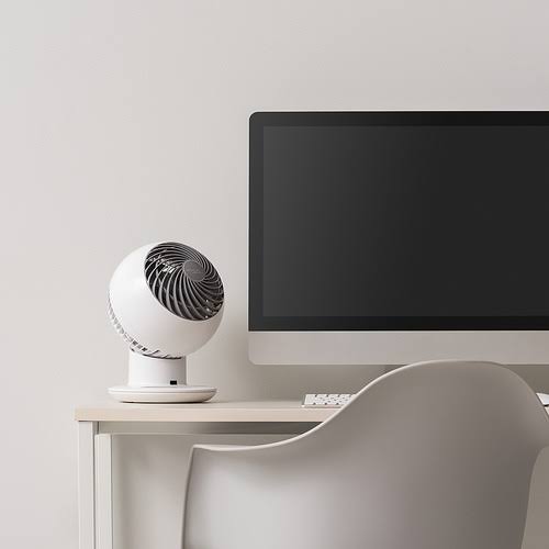 Woozoo Personal Oscillating Circulator Fan with Remote, White