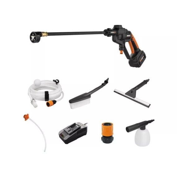 Worx WG620.1 Power Share 20V 320 PSI  Hydroshot Cordless Portable Pressure Washer (0.53 GPM) (Battery and Charger Included)