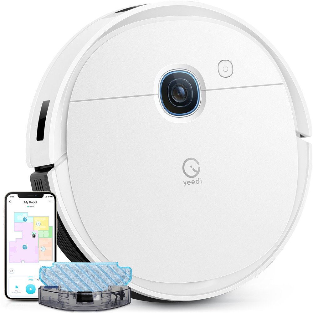 Yeedi Vac 2 2-in-1 Robot Vacuum & Mop, 3000Pa Suction, 3D Obstacle Avoidance, Smart Mapping, Alexa Compatible