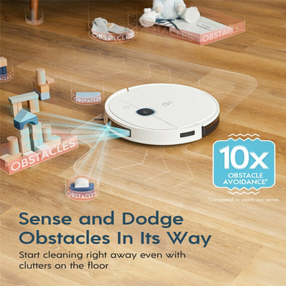 Yeedi Vac 2 2-in-1 Robot Vacuum & Mop, 3000Pa Suction, 3D Obstacle Avoidance, Smart Mapping, Alexa Compatible
