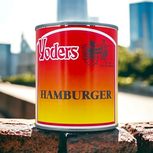 Yoders Canned Hamburger Ground Beef Case 12 Cans
