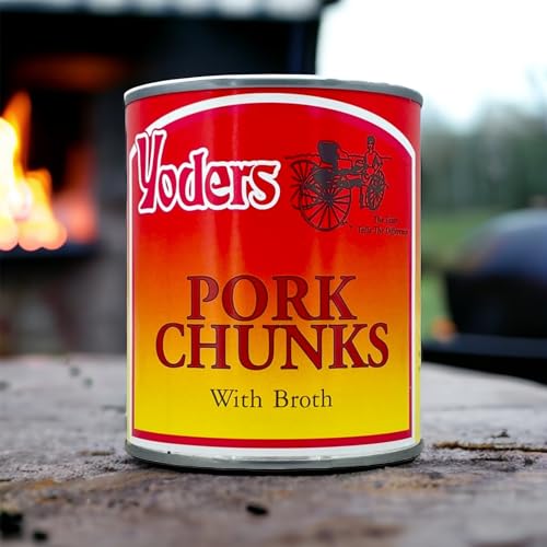 Yoders Fully Cooked Canned Pork Chunks  28 oz