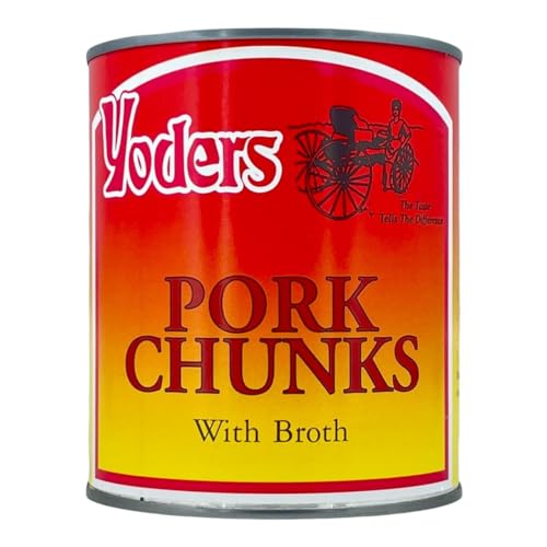 Yoders Fully Cooked Canned Pork Chunks  28 oz