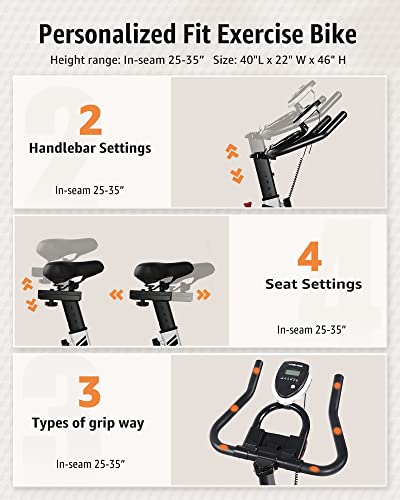 YOSUDA Indoor Cycling Bike Stationary with Ipad Mount & Comfortable Seat Cushion