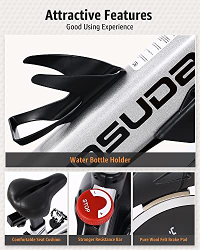 YOSUDA Indoor Cycling Bike Stationary with Ipad Mount & Comfortable Seat Cushion