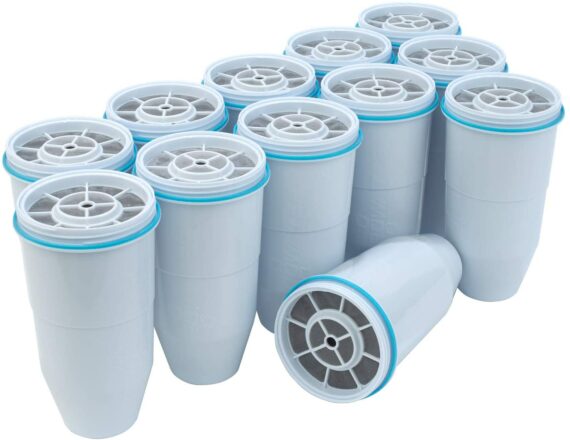 ZeroWater Replacement Filters 12-Pack BPA-Free Replacement Water Filters