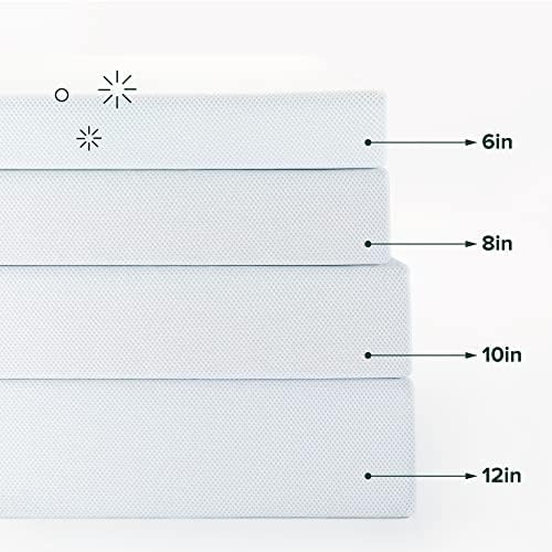 ZINUS 12 Inch Green Tea Cooling Memory Foam Mattress [New Version]  King  Fiberglass Free  Medium Firmness  Cooling Gel Foam  Certified Safe Foams & Fabric  Mattress in A Box