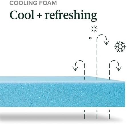 ZINUS 12 Inch Green Tea Cooling Memory Foam Mattress [New Version]  King  Fiberglass Free  Medium Firmness  Cooling Gel Foam  Certified Safe Foams & Fabric  Mattress in A Box