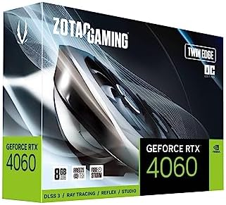 ZOTAC Gaming GeForce RTX 4060 8GB Twin Edge OC DLSS 3 8GB GDDR6 128-bit 17 Gbps PCIE 4.0 Compact Gaming Graphics Card  ZT-D40600H-10M